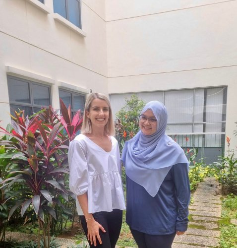 Rebecca (left) and Syuhada (right) are part of the AHP team at WEDC working to raise the quality of life of our clients.